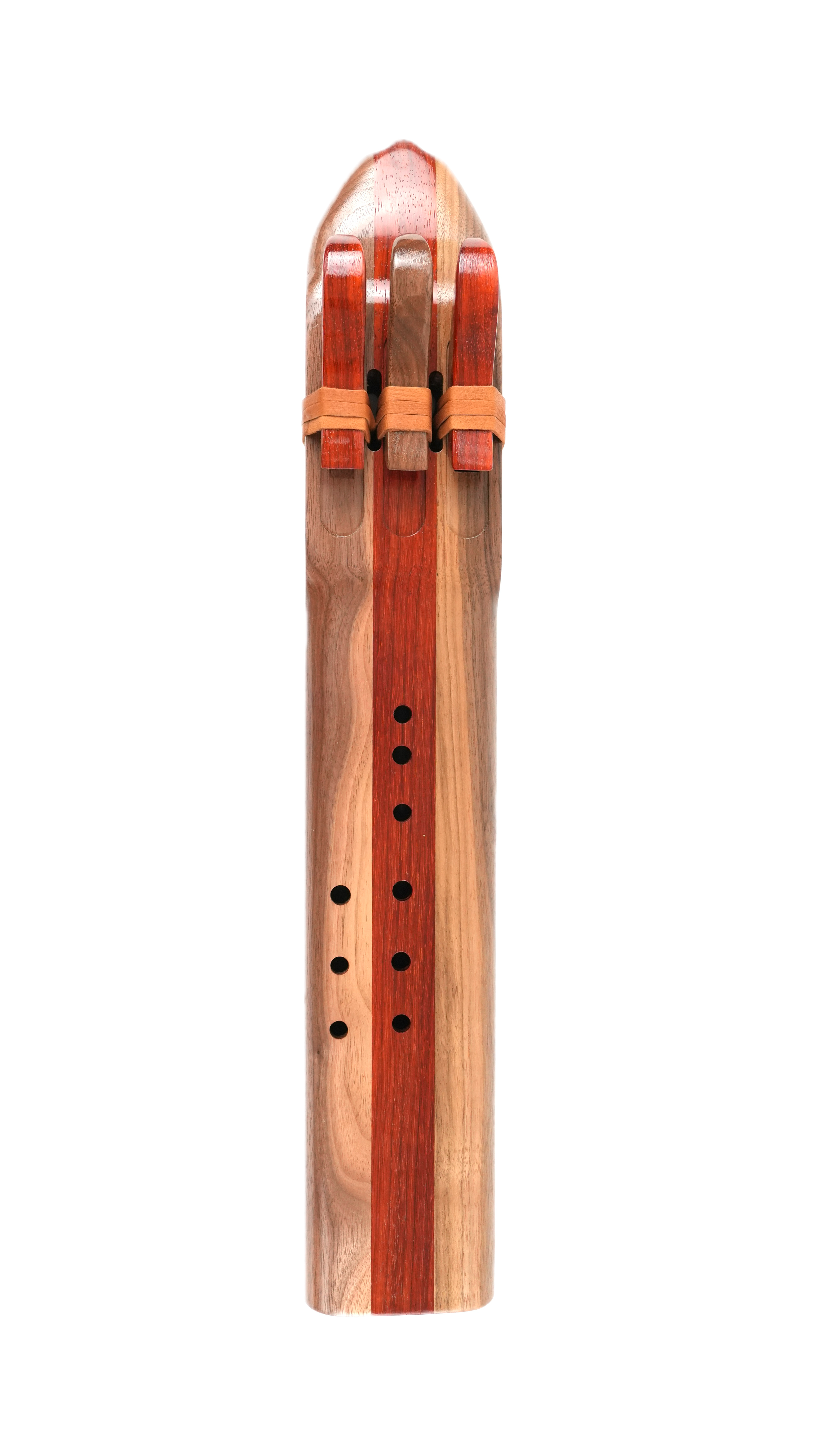 Native American Style Triple Flute - Key of F# — handcrafted Native American style flute by Elemental Flutes