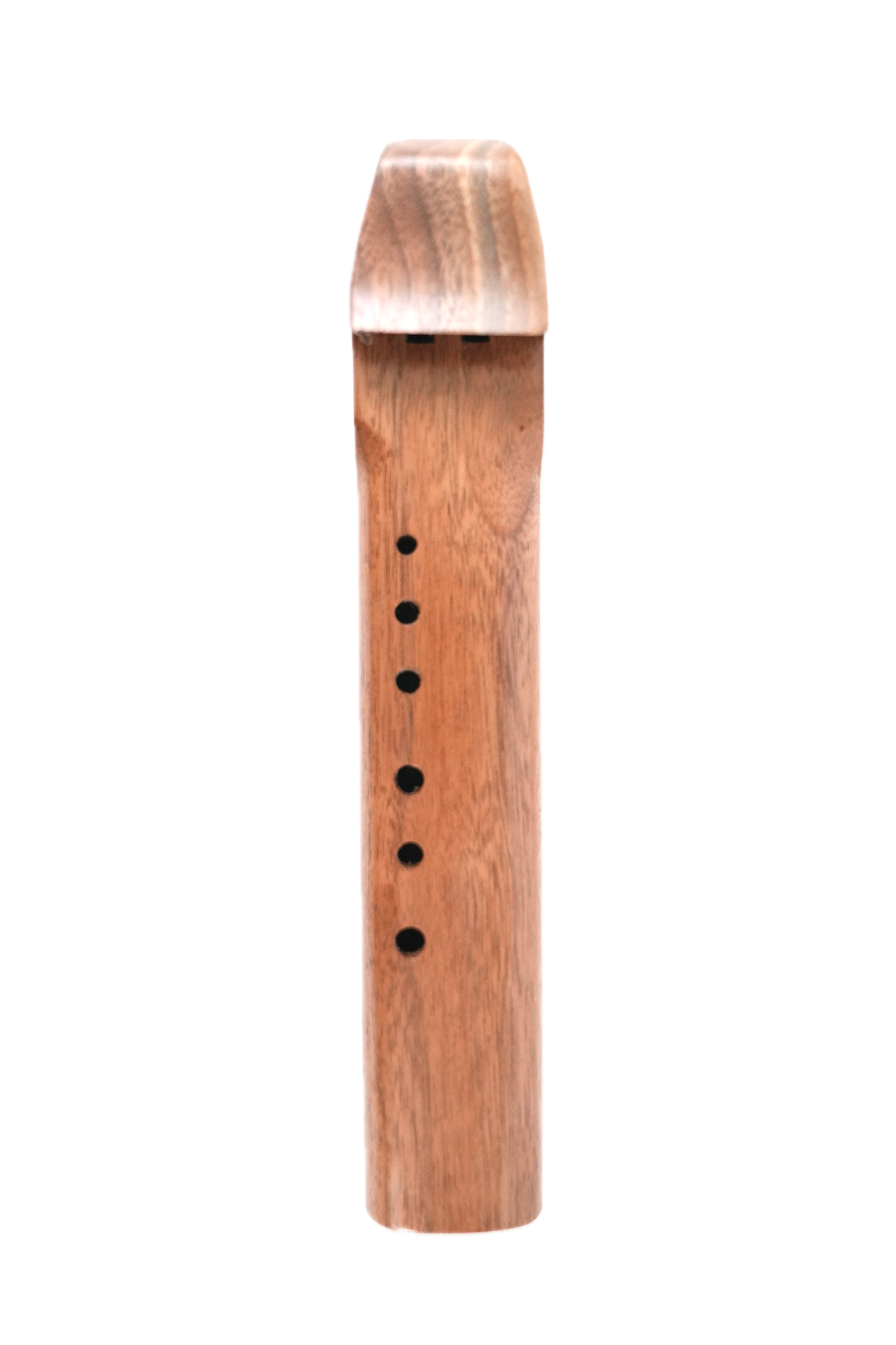 Native American Style Pocket Drone Flute – Black Walnut – Made to Order — handcrafted Native American style flute by Elemental Flutes