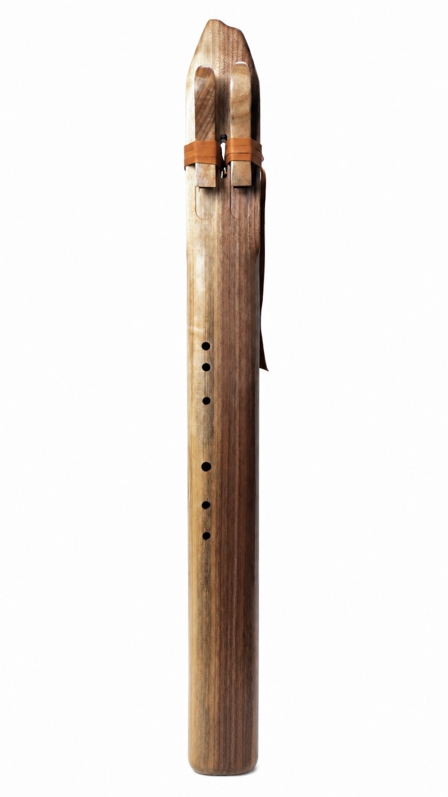 Native American Style Black Walnut Drone Flute - Key of D — handcrafted Native American style flute by Elemental Flutes