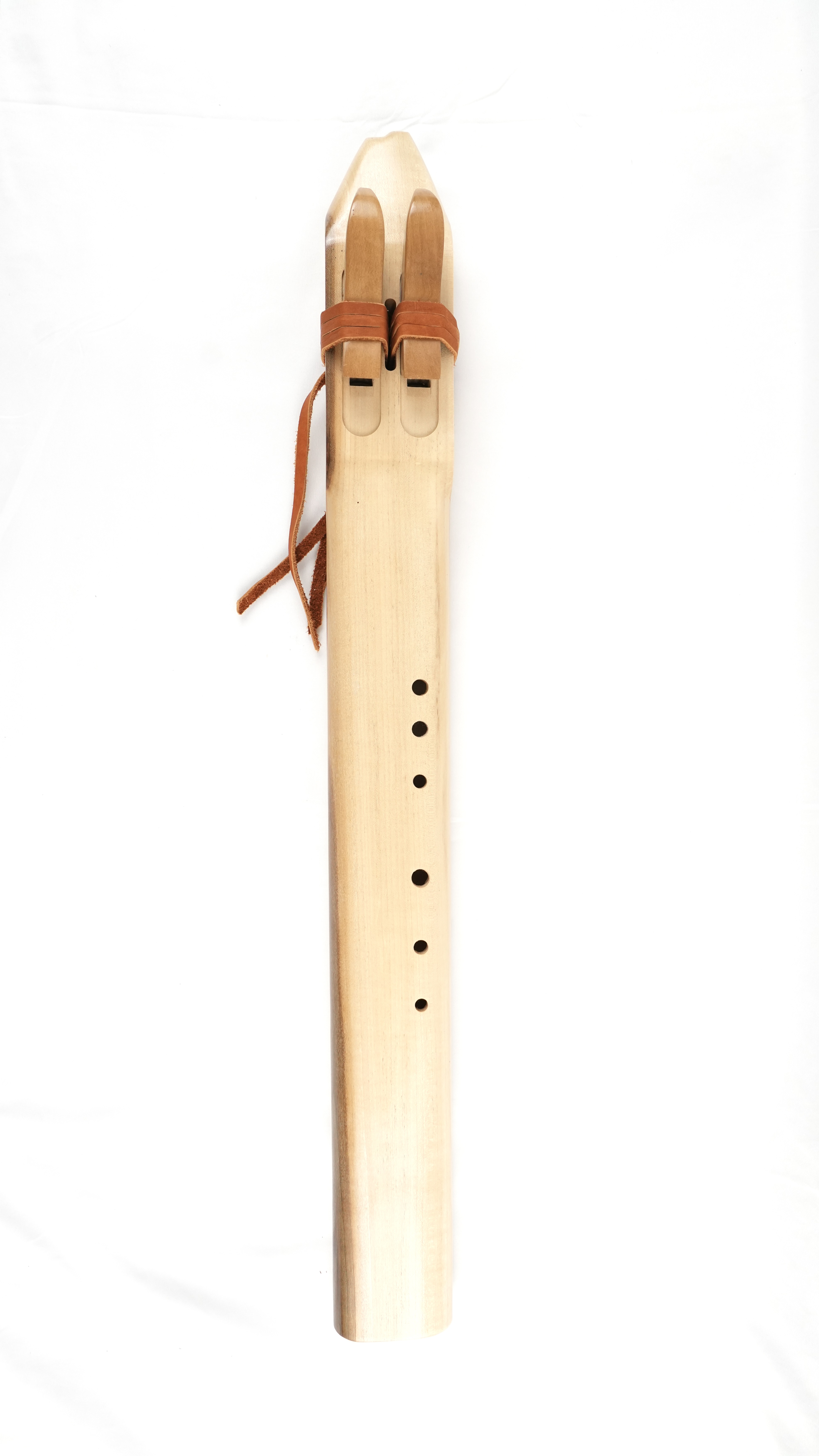 Native American Style Poplar Drone Flute - Key of C — handcrafted Native American style flute by Elemental Flutes