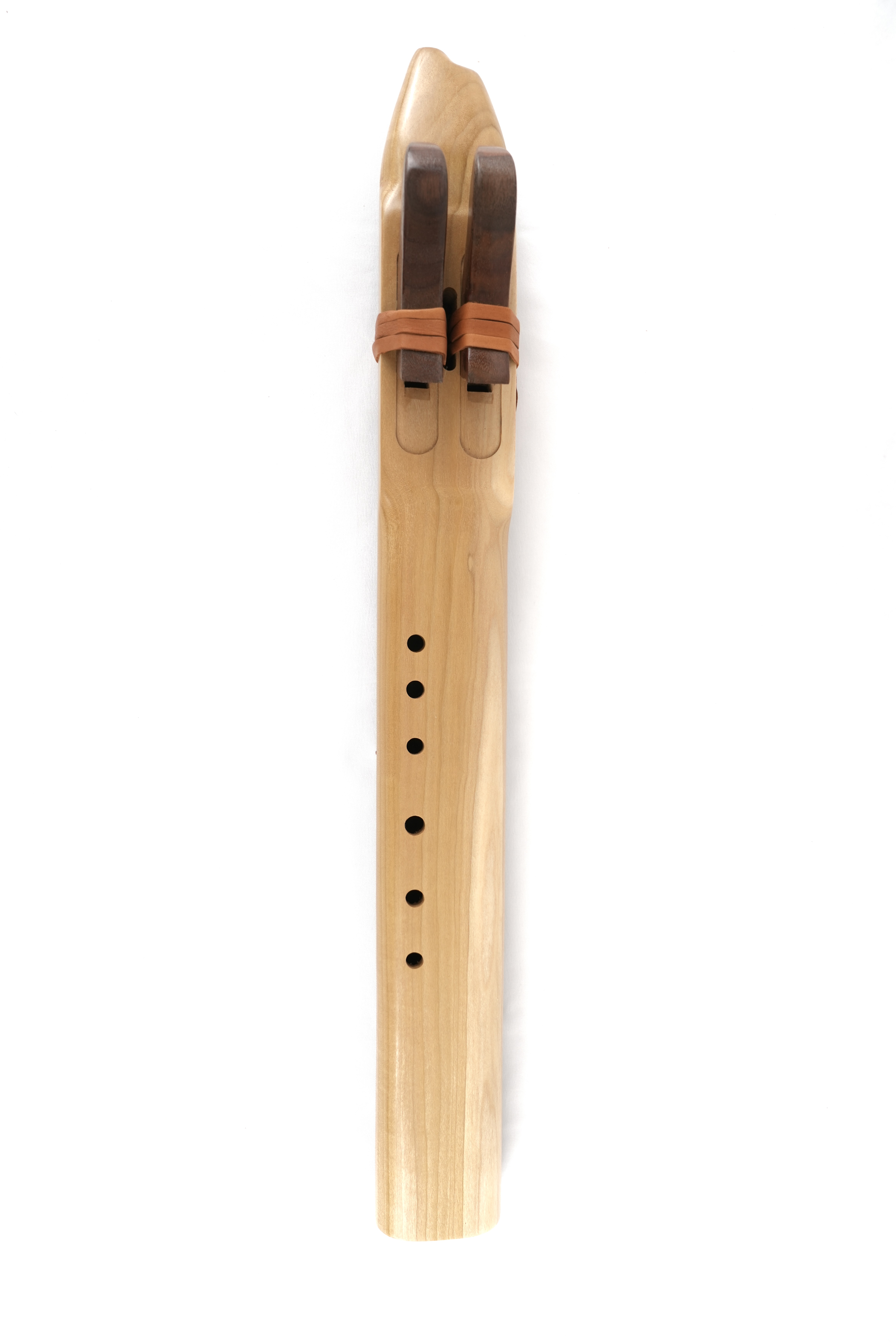 Native American Style Poplar Drone Flute - Key of F# — handcrafted Native American style flute by Elemental Flutes