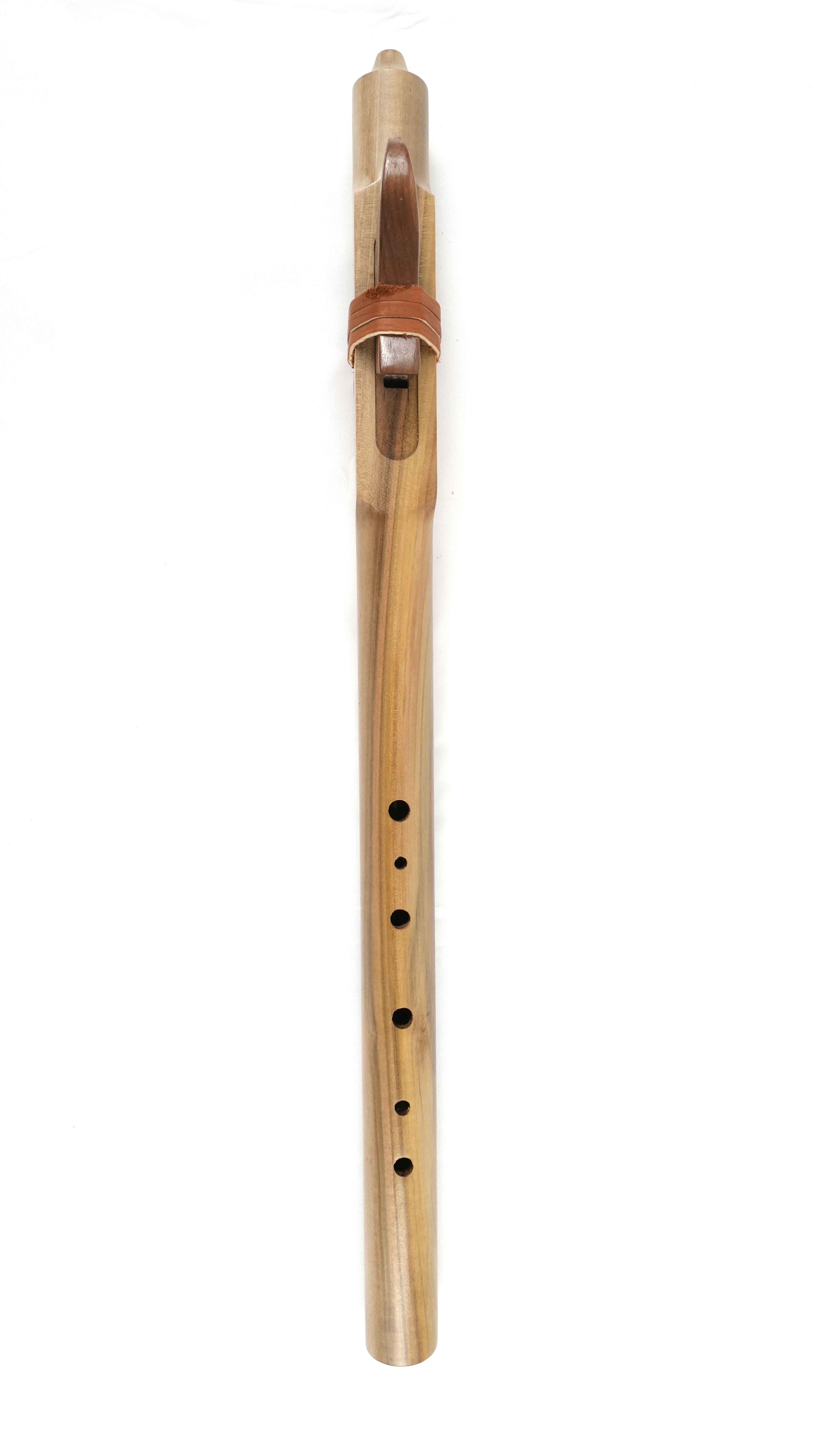 Native American Style Poplar Single Flute - Key of E — handcrafted Native American style flute by Elemental Flutes