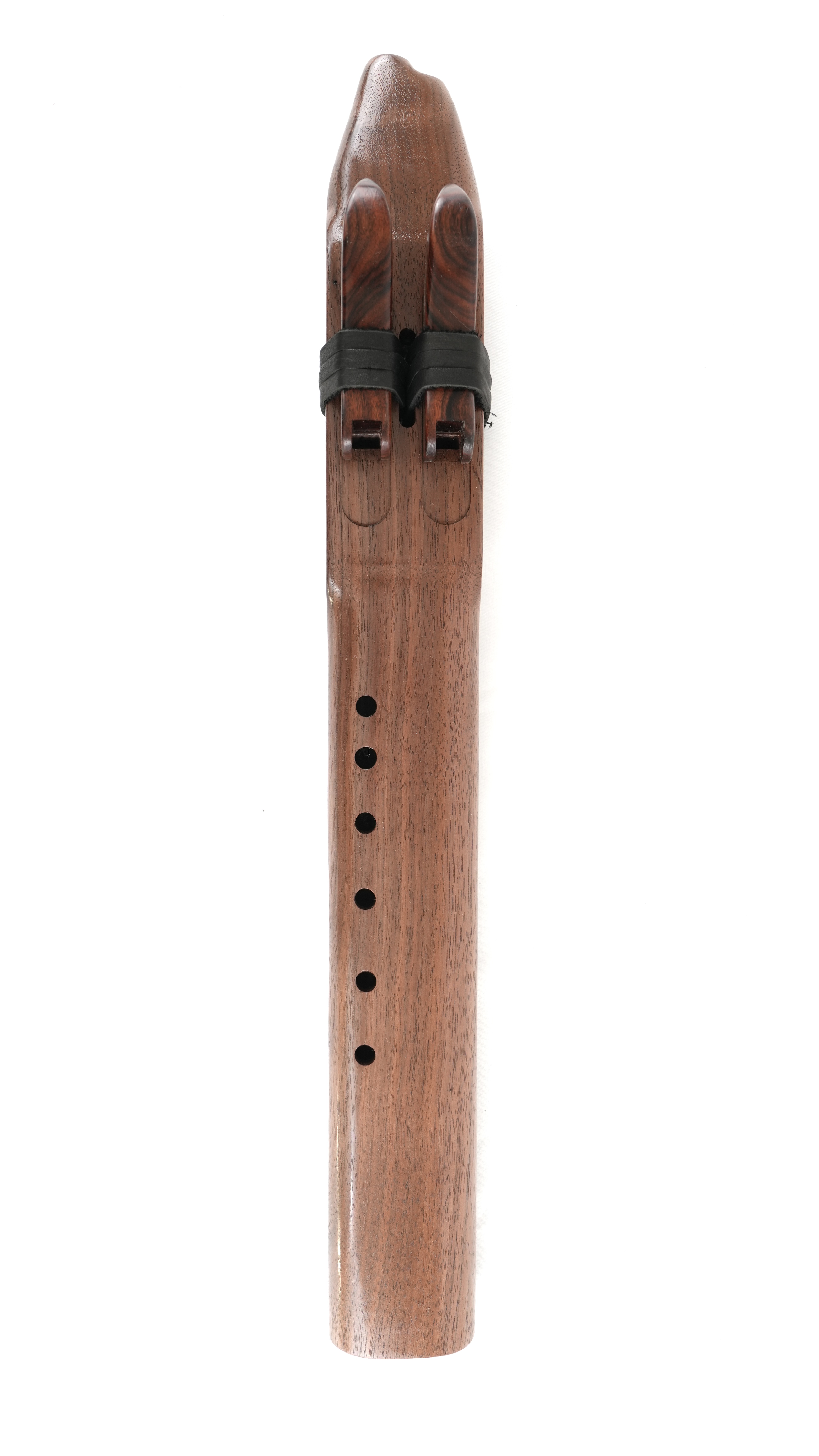 Native American Style Drone Flute  - Black Walnut  - Key of G — handcrafted Native American style flute by Elemental Flutes